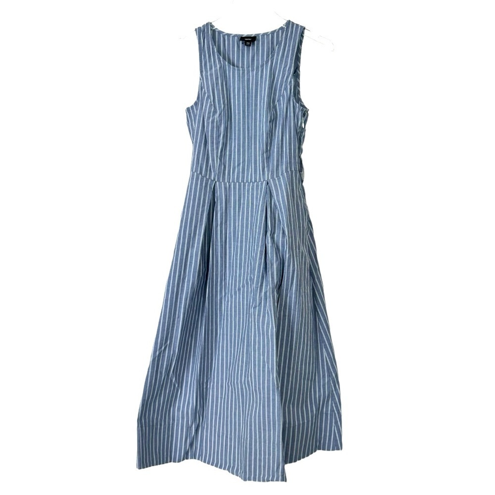 Mossimo | Grey and White Pinstripes | Sleeveless Dress | Size XS | NWOT - Picture 5 of 5